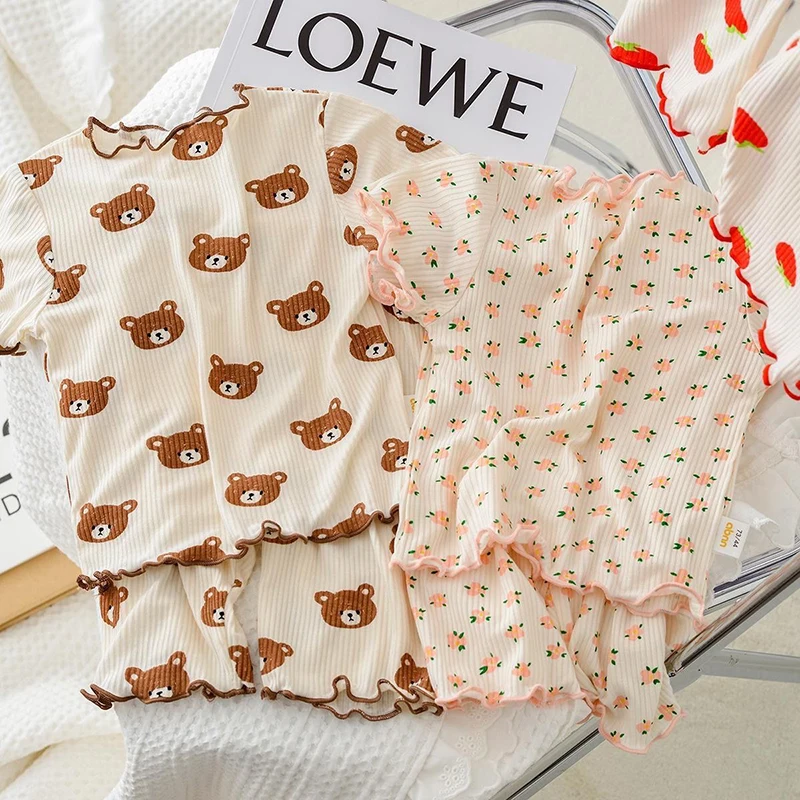 Summer Clothing Newborn - 2026 Summer cotton cartoon casual Pajama