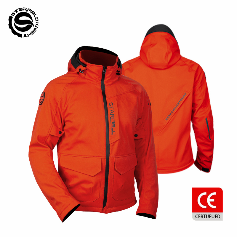 Summer Clothing Motorcycle - SFK Orange Motorcycle Jacket Men Women