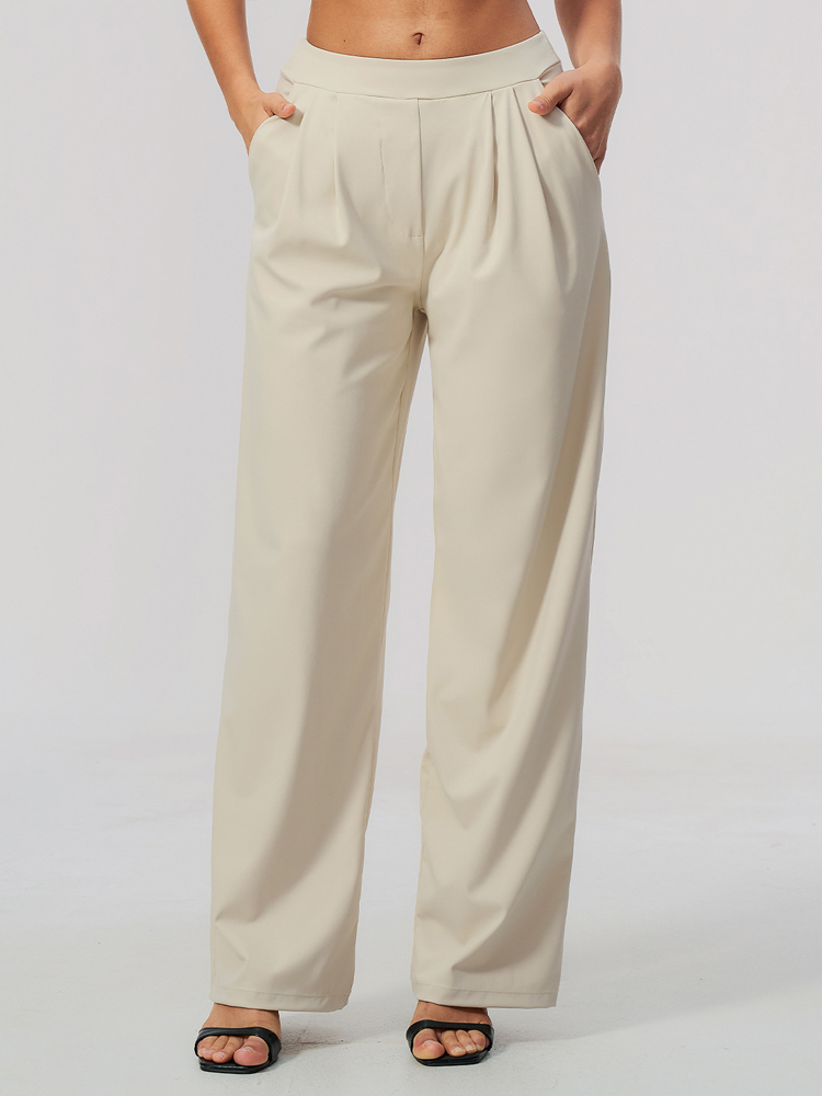 Palazzo Pant Wide - VITALINOVO 4-Way Stretch Wide Leg Work