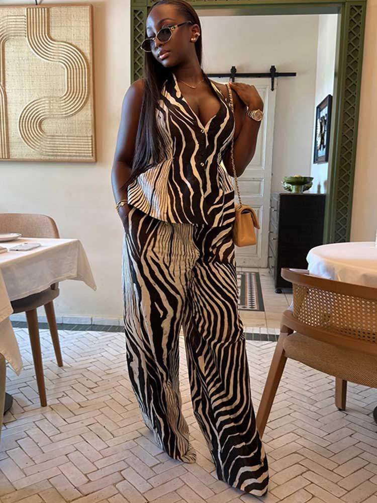 Summer Clothing Outfit Ideas - Female Clothing Sets Two Pieces Elegant