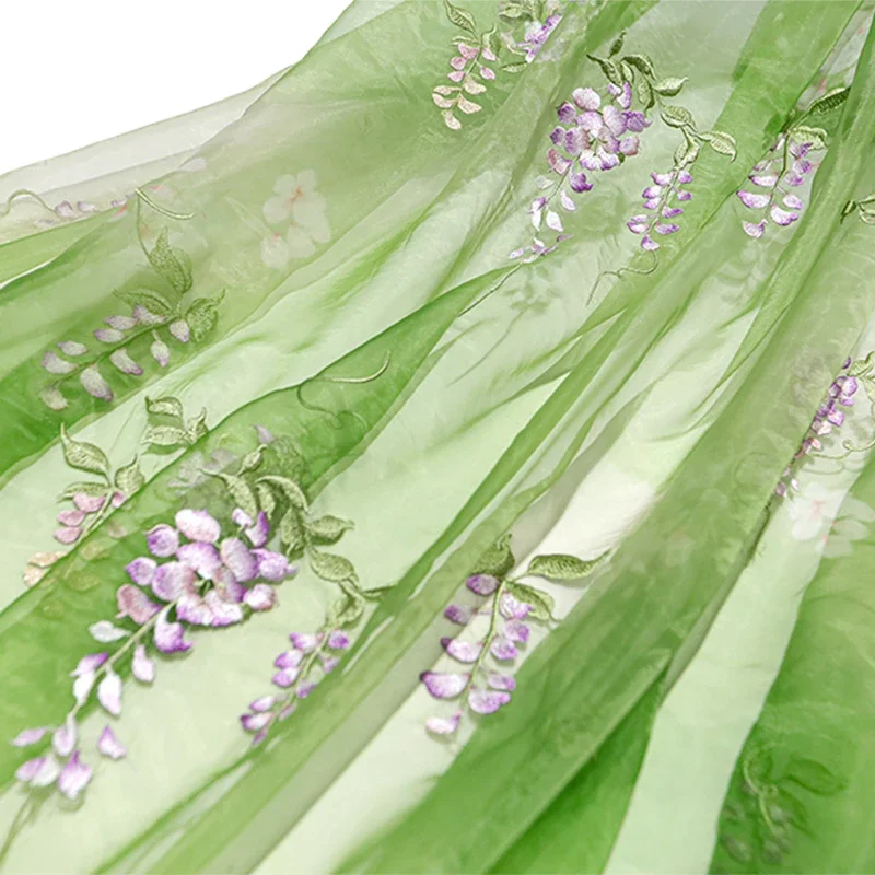 Summer Clothing Baby - Wisteria Embroidery Fabric DIY Hanfu Ancient