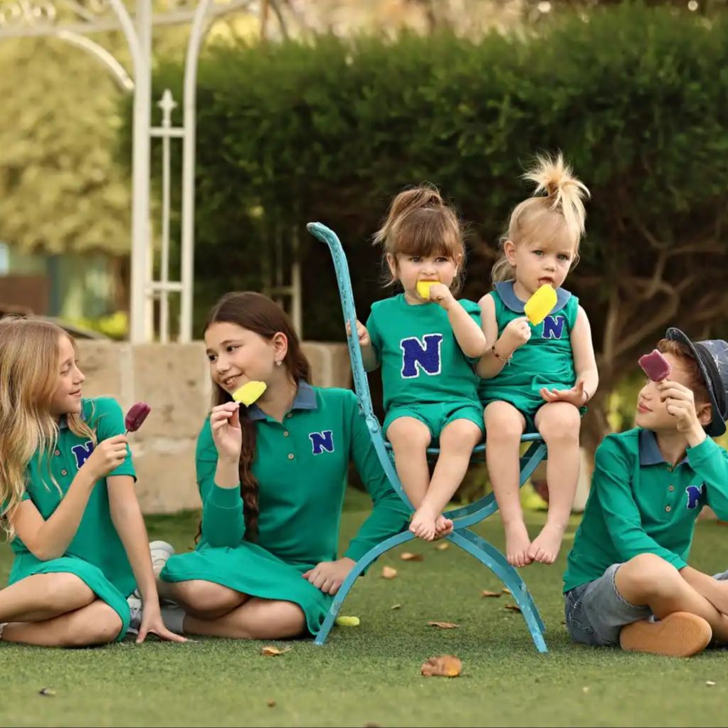 Summer Clothing Baby - 2026 Mali's SS Green Polo Collection
