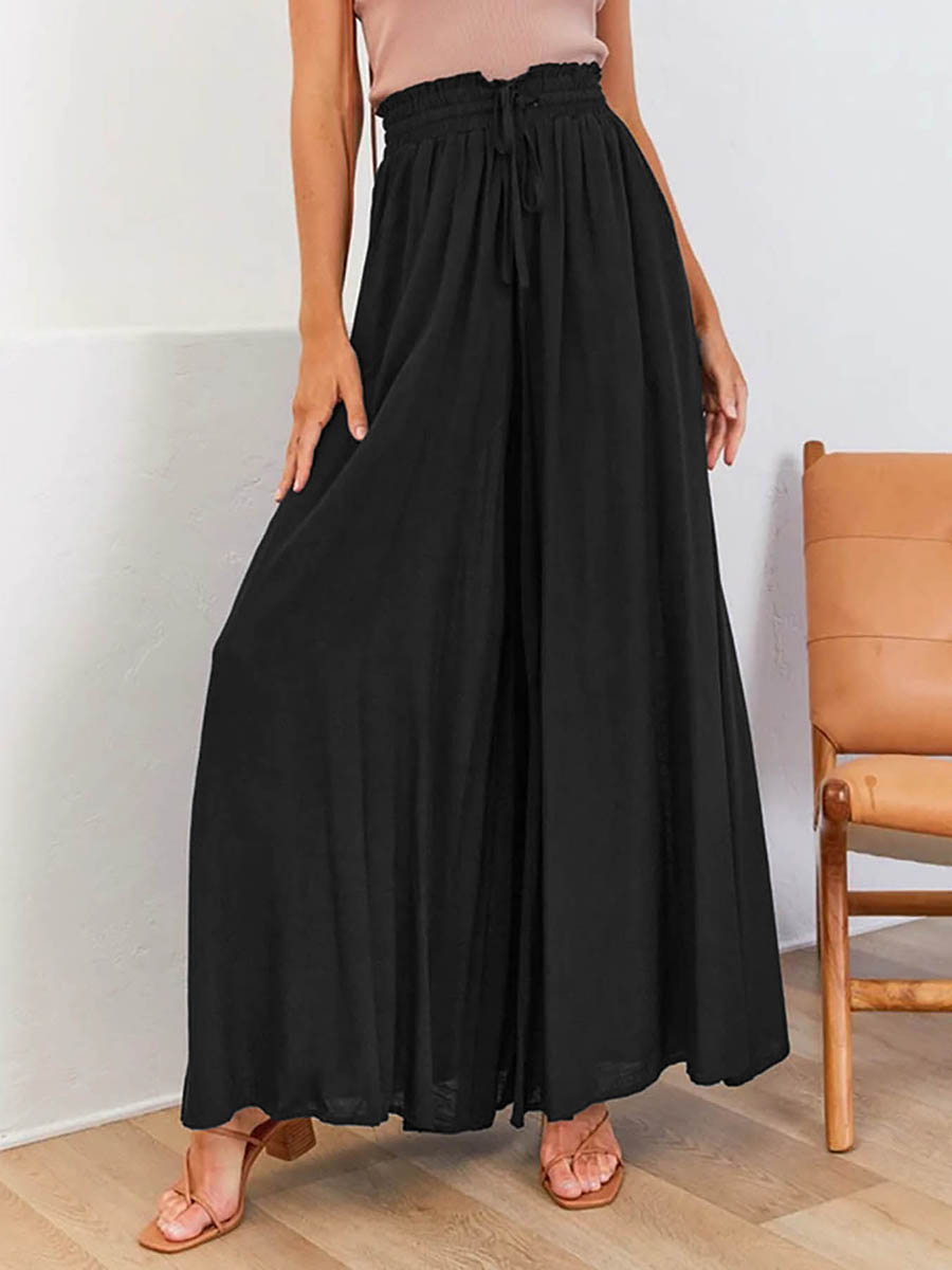 Palazzo Pant Wide - Women High Waist Wide Leg Pants