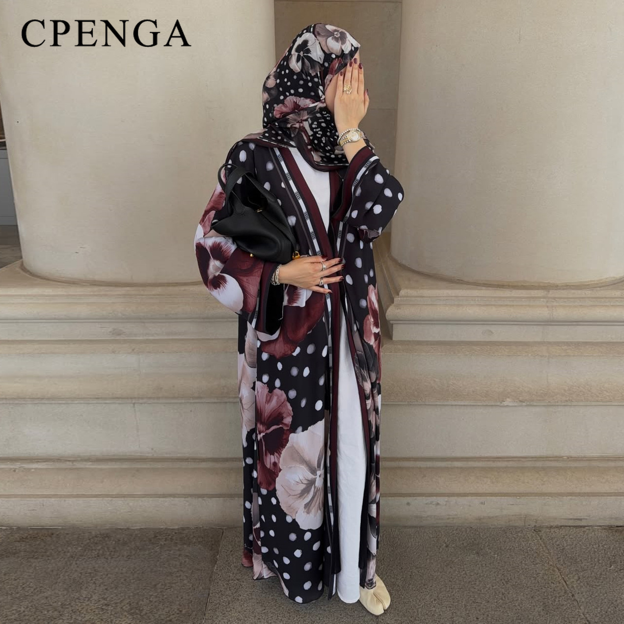 Summer Clothing Hijab - 2026 Summer Two Piece Floral Polka