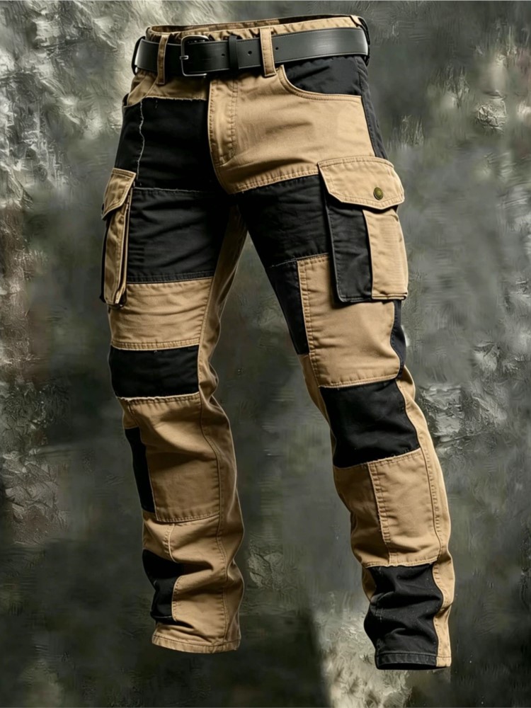 Cotton Men Cargo Pants Khaki C - đánh giá và giá Summer Clothing Work