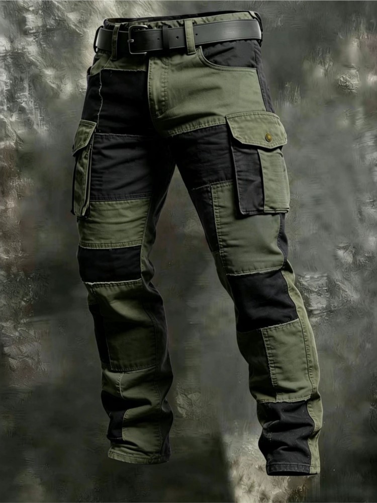 Cotton Men Cargo Pants Khaki C - đánh giá và giá Summer Clothing Work