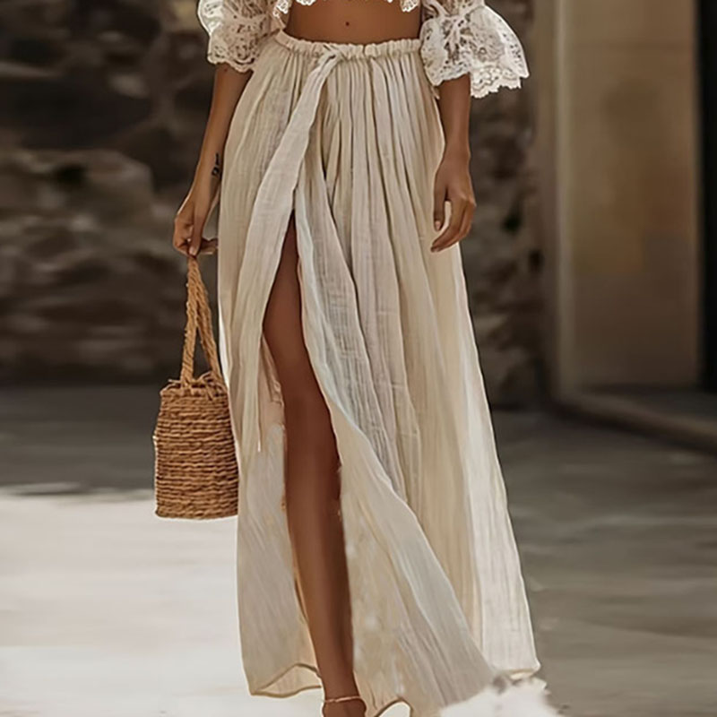 Womens Bohemian Lace Two Piece - đánh giá và giá Summer Clothing Vacation
