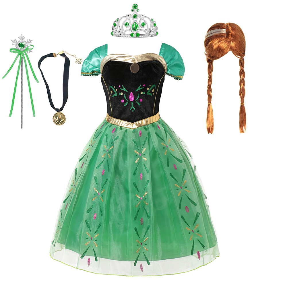 Anna Costume For Kids Girl Fan - đánh giá và giá Summer Kids Clothing