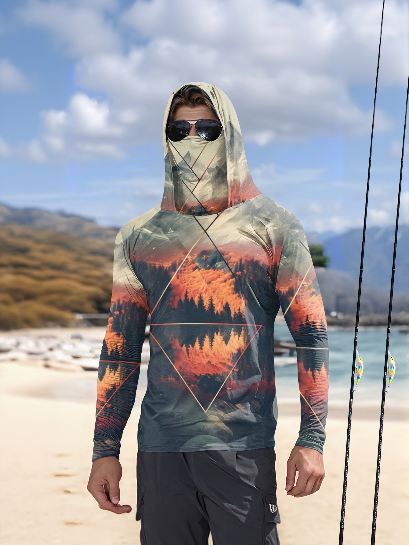 Outdoor Men's Fishing Hoodie B - đánh giá và giá Summer Clothing Long Sleeve