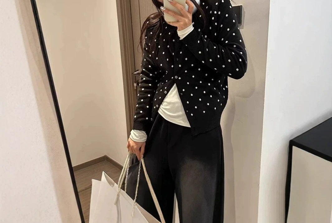 Gray Polka Dot Knitted Cardiga - đánh giá và giá Crew Clothing Summer Jacket