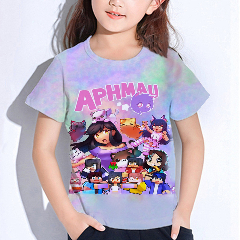 Aphmau Meows Cat T Shirts Cart - đánh giá và giá Summer Clothing Newborn