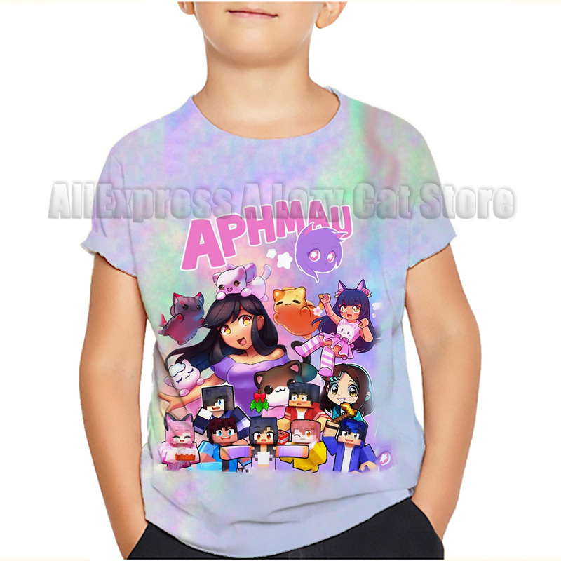 Aphmau Meows Cat T Shirts Cart - đánh giá và giá Summer Clothing Newborn