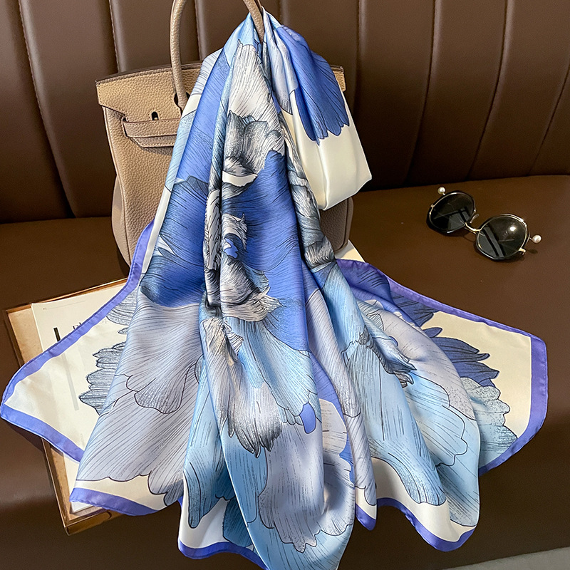 2023 Spain Luxury Silk Scarf B - đánh giá và giá Summer Clothing Hijab