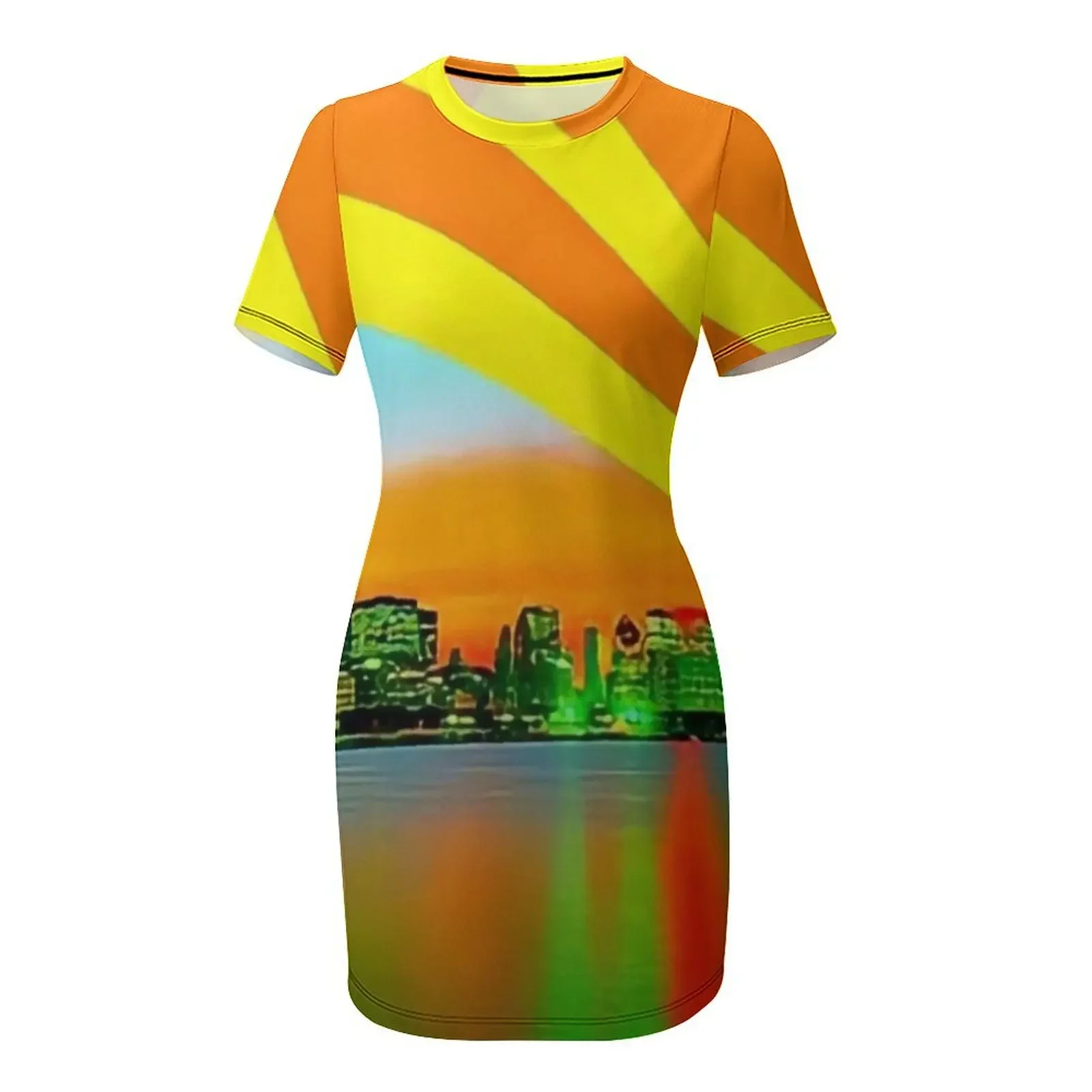 Sunset on Boognish Short-Sleev - đánh giá và giá Summer Clothing Online