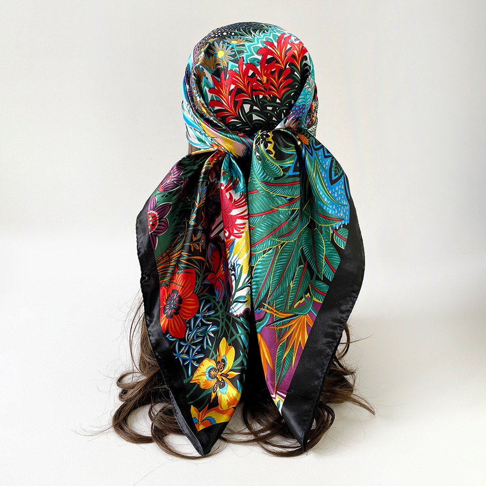 Square Silk Scarf Women Luxury - đánh giá và giá Summer Clothing Hijab