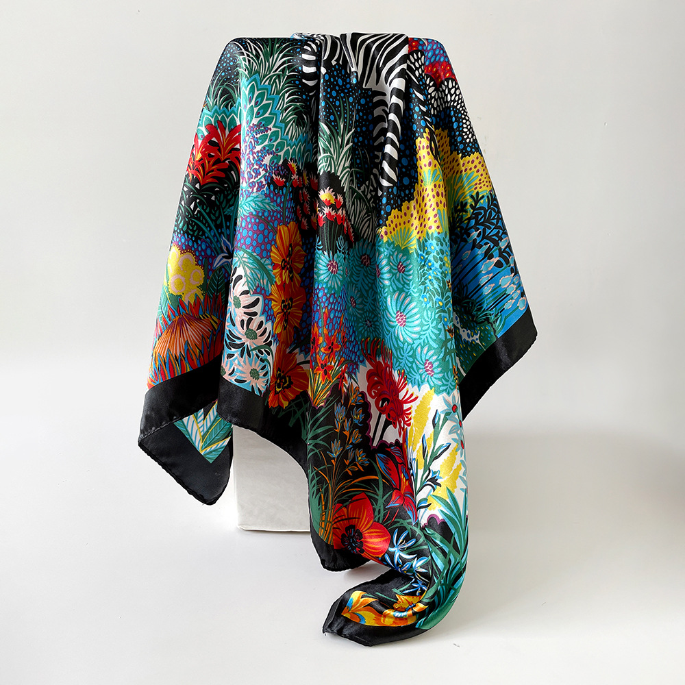 Square Silk Scarf Women Luxury - đánh giá và giá Summer Clothing Hijab