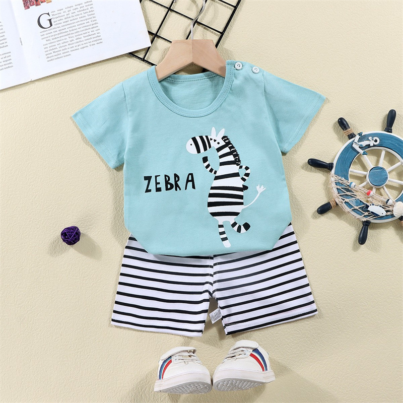 Cotton Tees+Shorts 2-piece Tra - đánh giá và giá Summer Clothing Baby