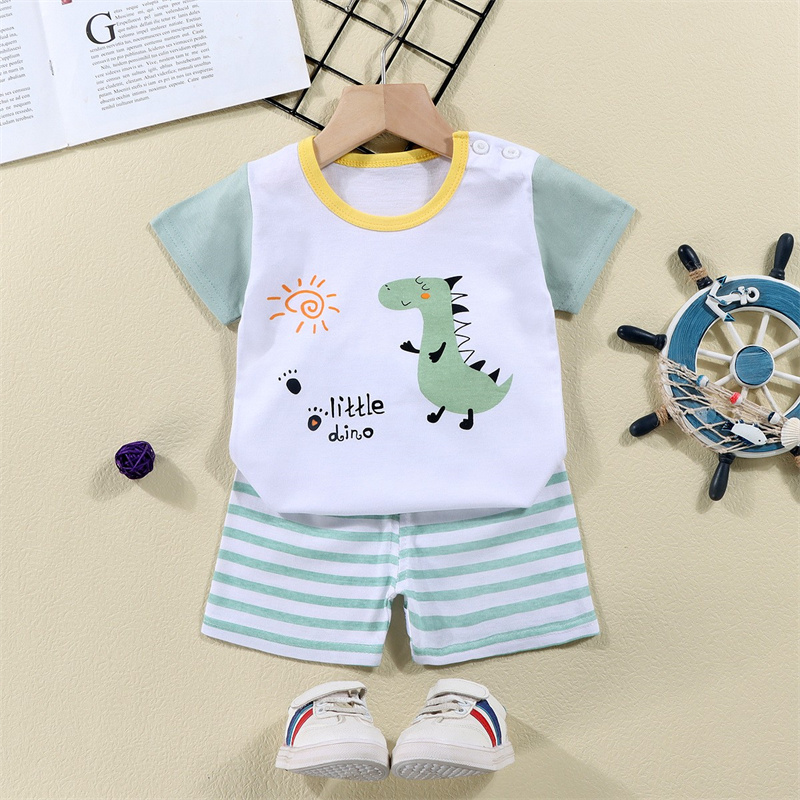 Cotton Tees+Shorts 2-piece Tra - đánh giá và giá Summer Clothing Baby