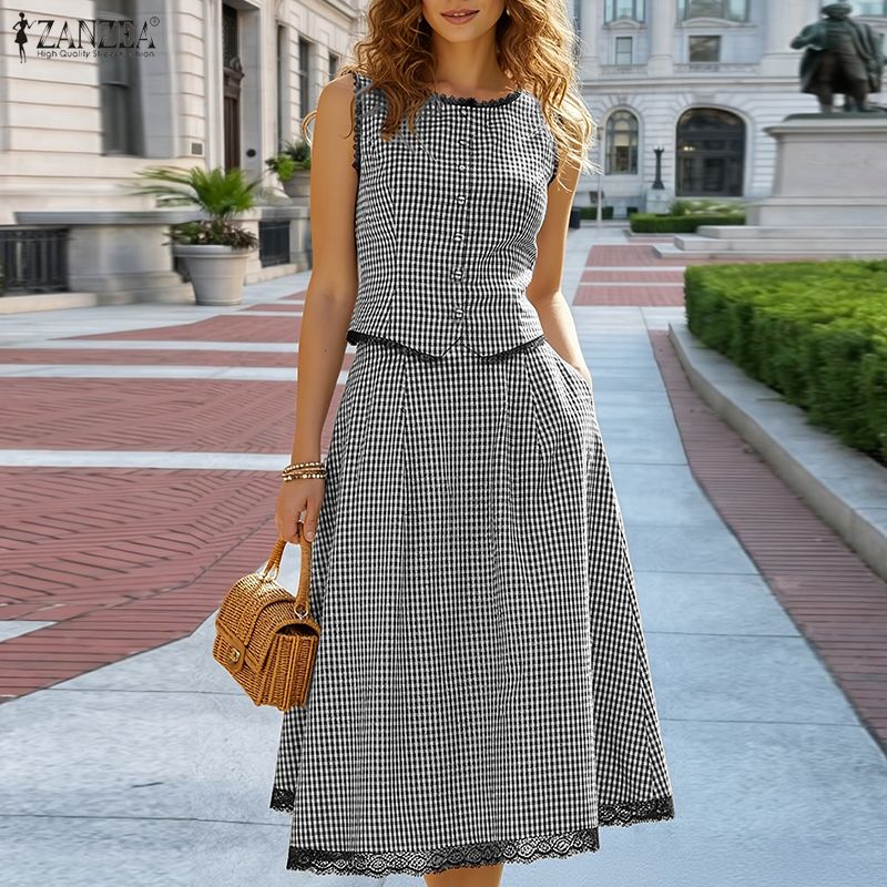 Elegant Women 2 Pieces Sets ZA - đánh giá và giá Summer Clothing Work