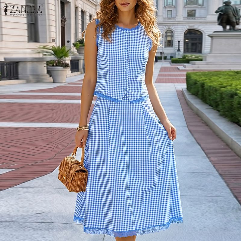Elegant Women 2 Pieces Sets ZA - đánh giá và giá Summer Clothing Work