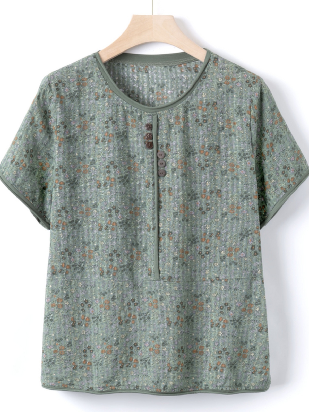 Casual Cotton Silk Short Sleev - đánh giá và giá Summer Clothing Over 60