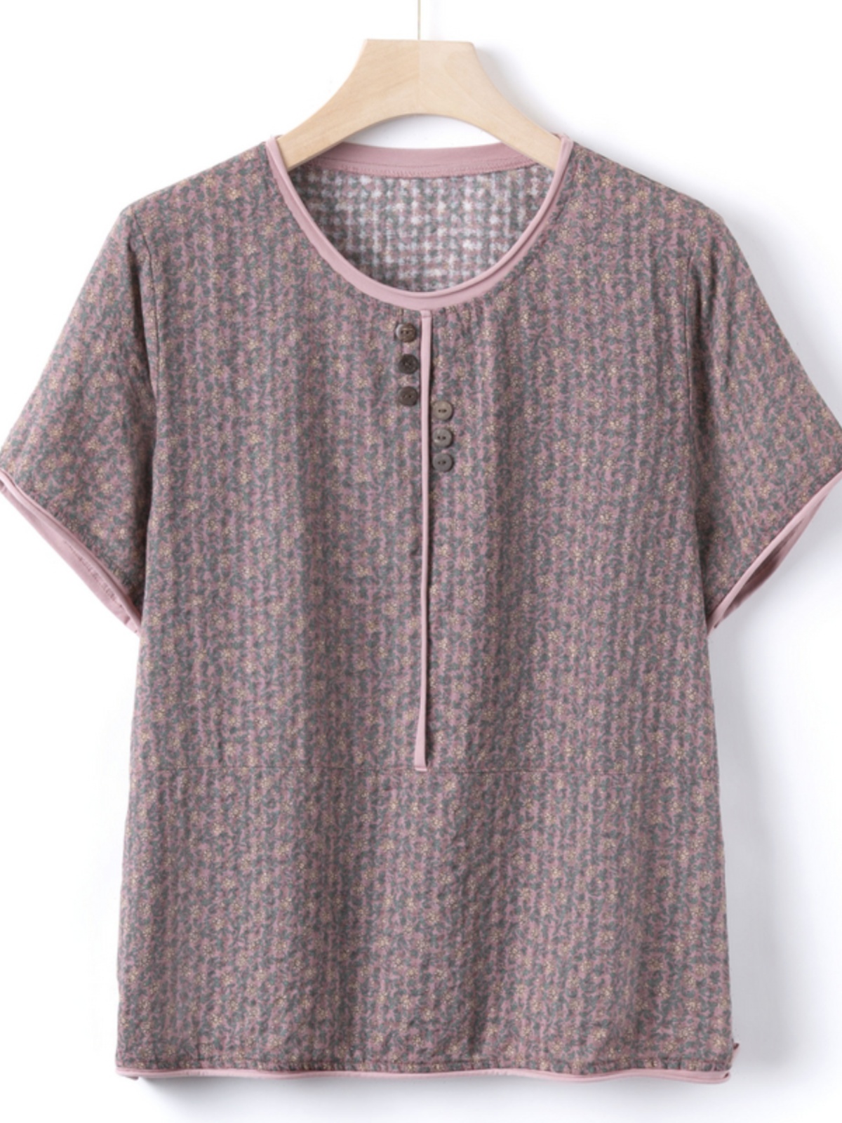 Casual Cotton Silk Short Sleev - đánh giá và giá Summer Clothing Over 60