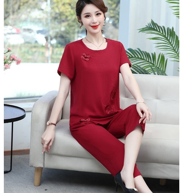 Summer Cotton Linen Short Slee - đánh giá và giá Summer Clothing Over 60