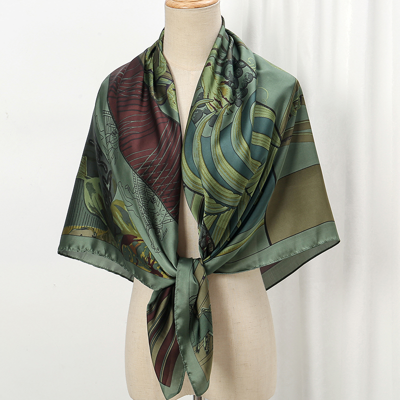 110cm Large Shawl Silk Square  - đánh giá và giá Summer Clothing Hijab