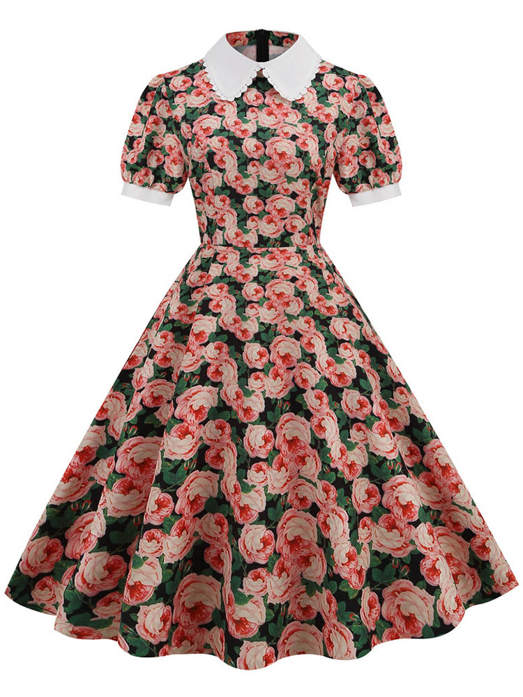 S ~ 3XL Nữ Midi Đầm In Hoa Cổ  - đánh giá và giá Sundress Midi Floral