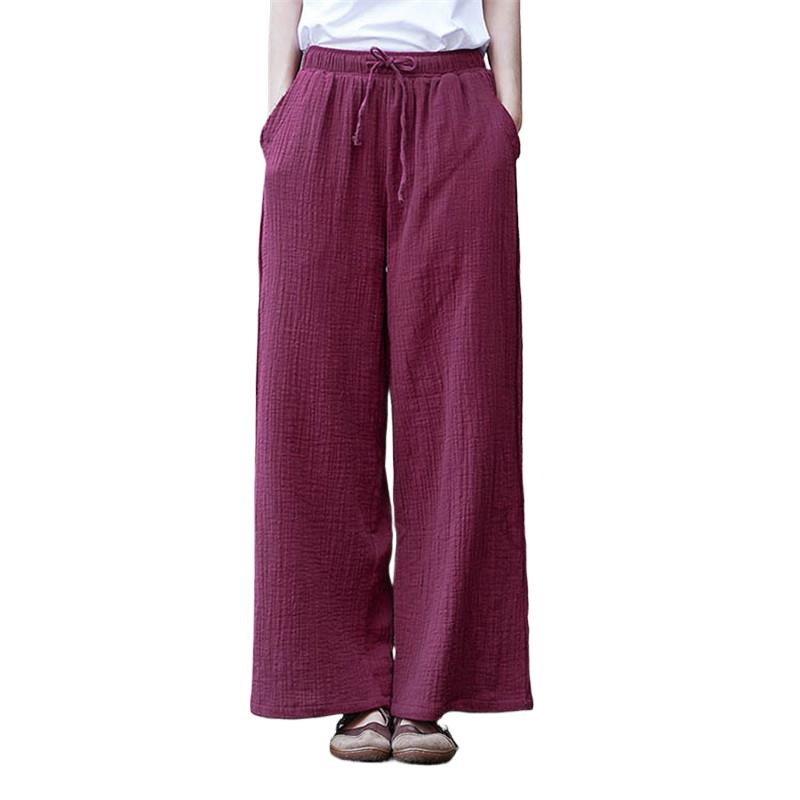 Fashion Lace-up Wide Leg Pants - đánh giá và giá Palazzo Pant Wide