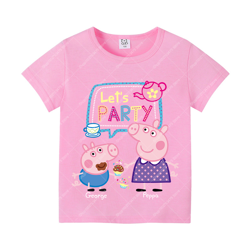 Kids Girl Cute Cotton T-shirt  - đánh giá và giá Summer Kids Clothing