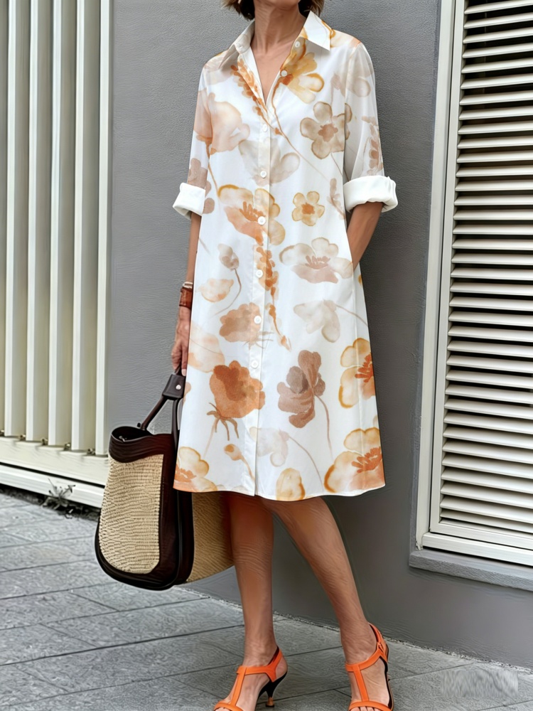 Plus Size Floral Print Shirt D - đánh giá và giá Sundress Midi Floral