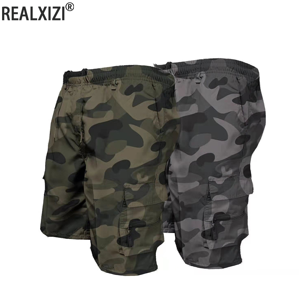 Men's Camouflage Cargo Shorts  - đánh giá và giá Summer Clothing Work