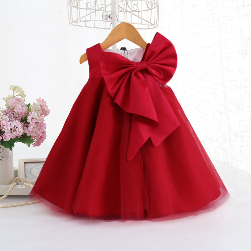 Mùa Hè 2021 Nơ Lớn Đầm Bé Gái  - đánh giá và giá Summer Clothing Baby