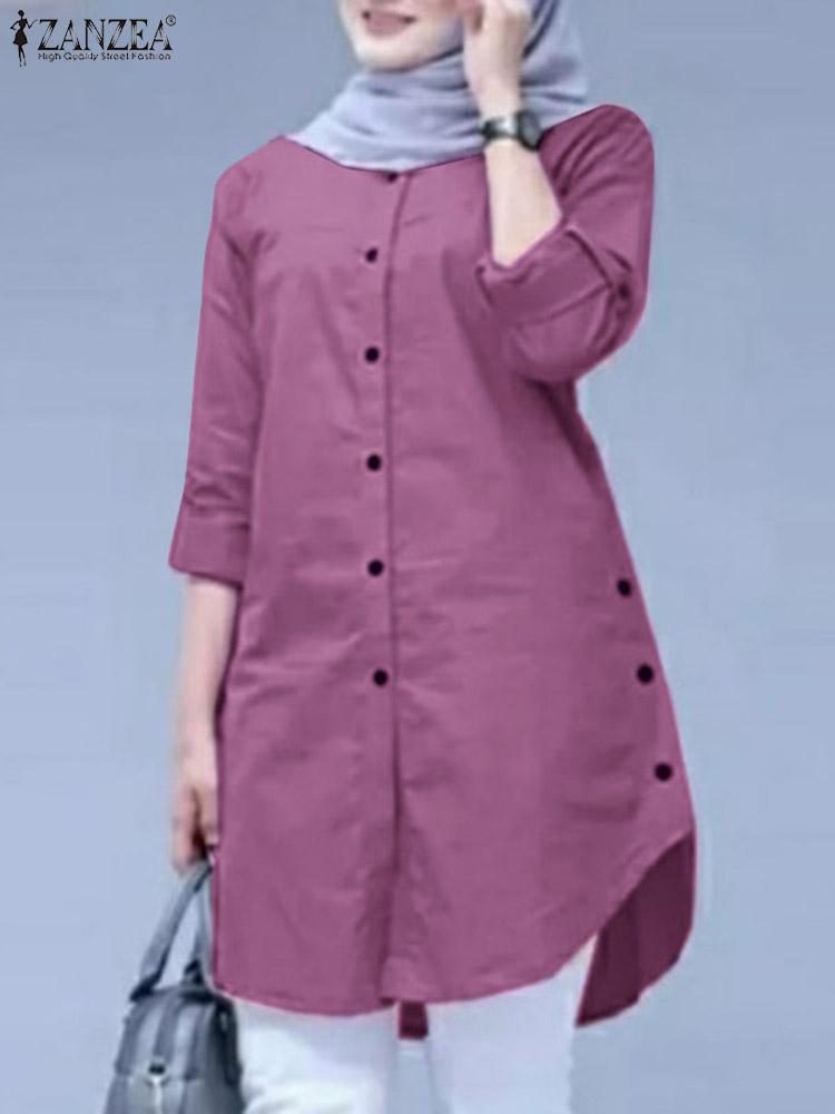 2026 ZANZEA Spring Shirt Fashi - đánh giá và giá Summer Clothing Hijab