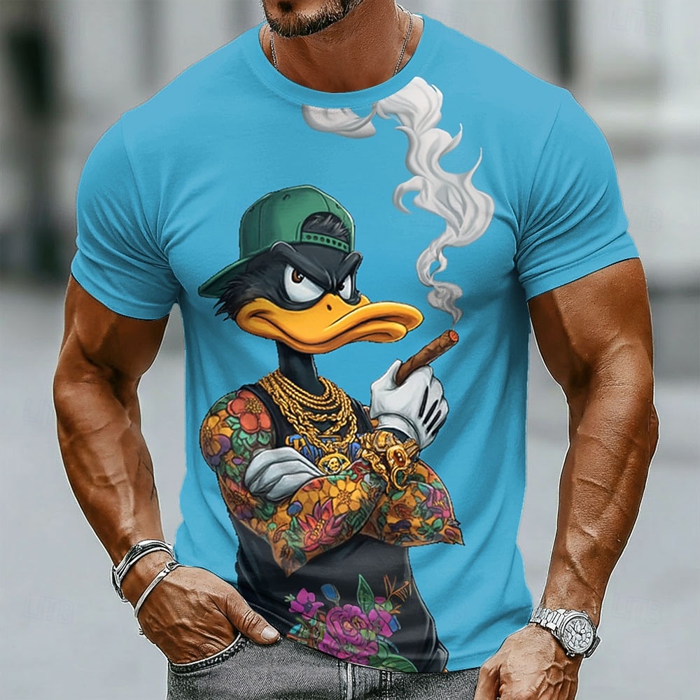 Funny 3D Grumpy Black Duck in  - đánh giá và giá Crew Clothing Summer Jacket