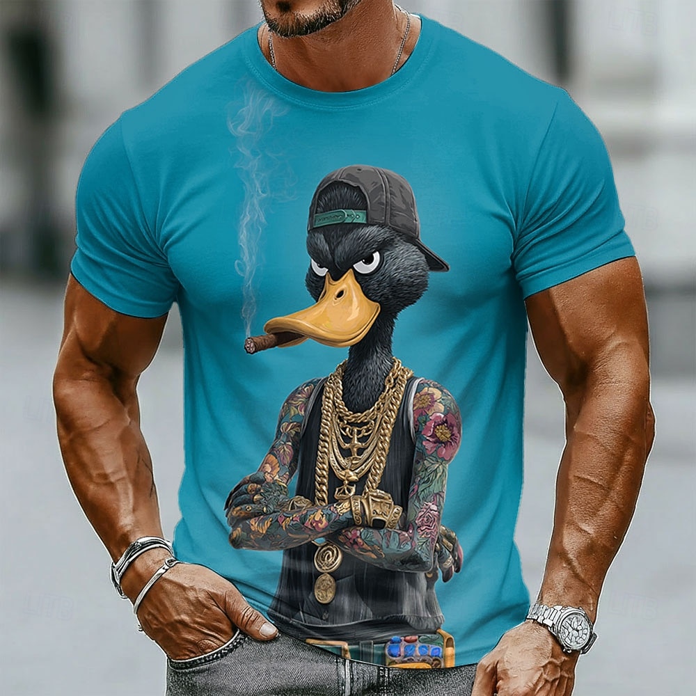 Funny 3D Grumpy Black Duck in  - đánh giá và giá Crew Clothing Summer Jacket