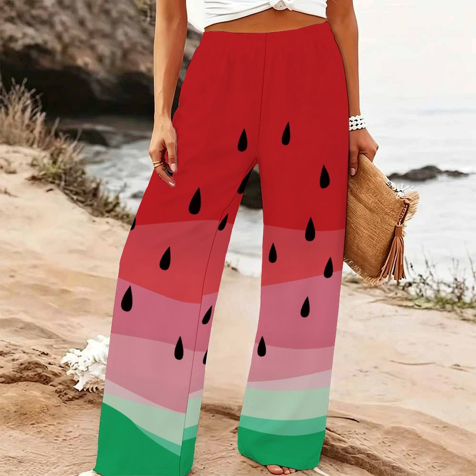 Women's Summer Beach Wide Leg  - đánh giá và giá Palazzo Pant Wide