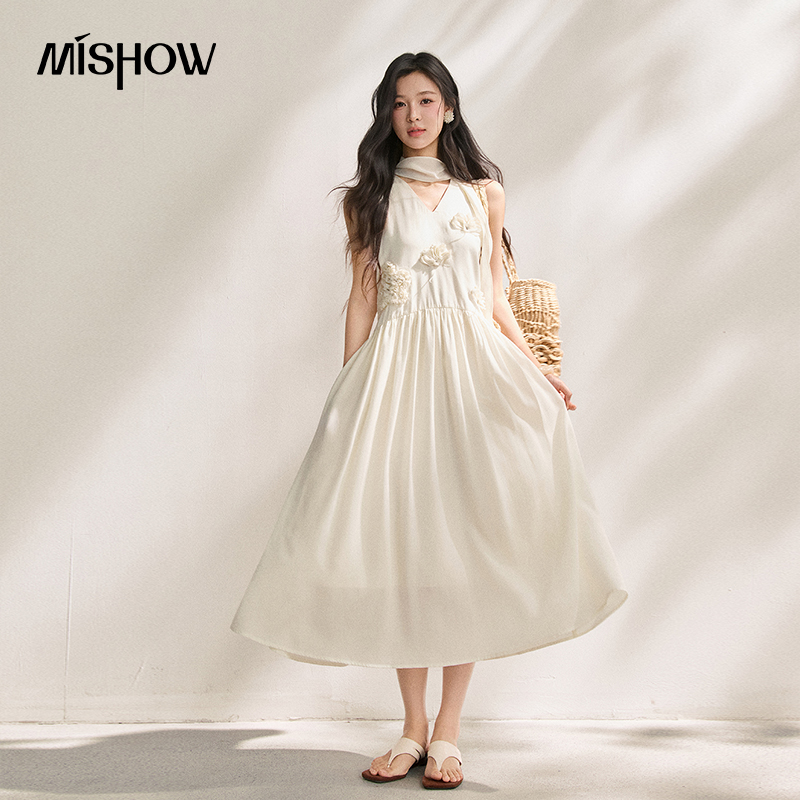 MISHOW Women's Lyocell 3D Flow - đánh giá và giá Sundress Midi Floral