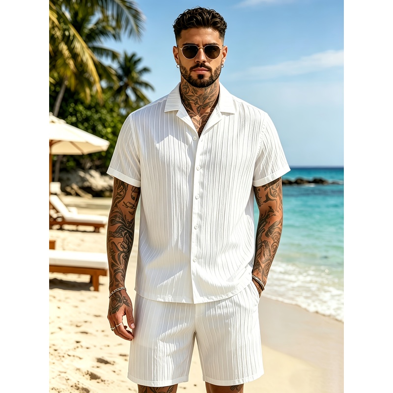 2Men's Summer Casual Suit Set， - đánh giá và giá Summer Clothing Vacation
