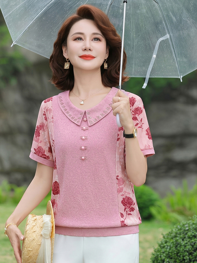 Slimming Short Sleeve T-Shirt  - đánh giá và giá Summer Clothing Over 60