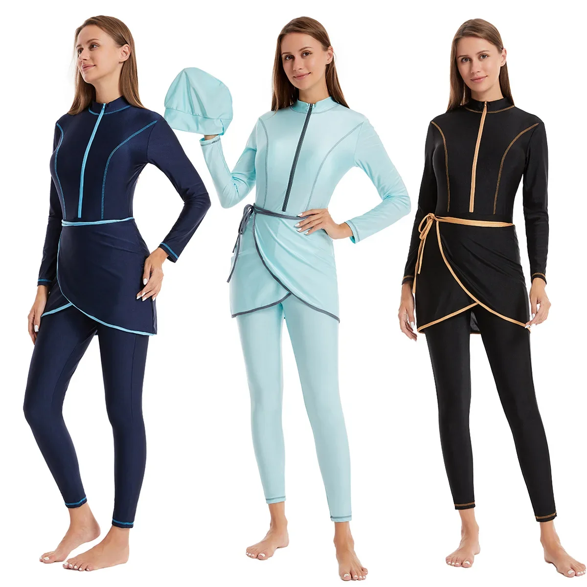 3PCS/Set Plain Muslim Modest S - đánh giá và giá Summer Clothing Hijab