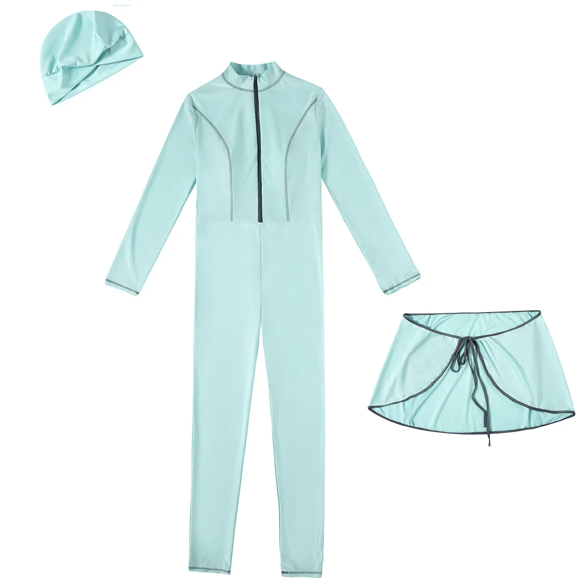 3PCS/Set Plain Muslim Modest S - đánh giá và giá Summer Clothing Hijab