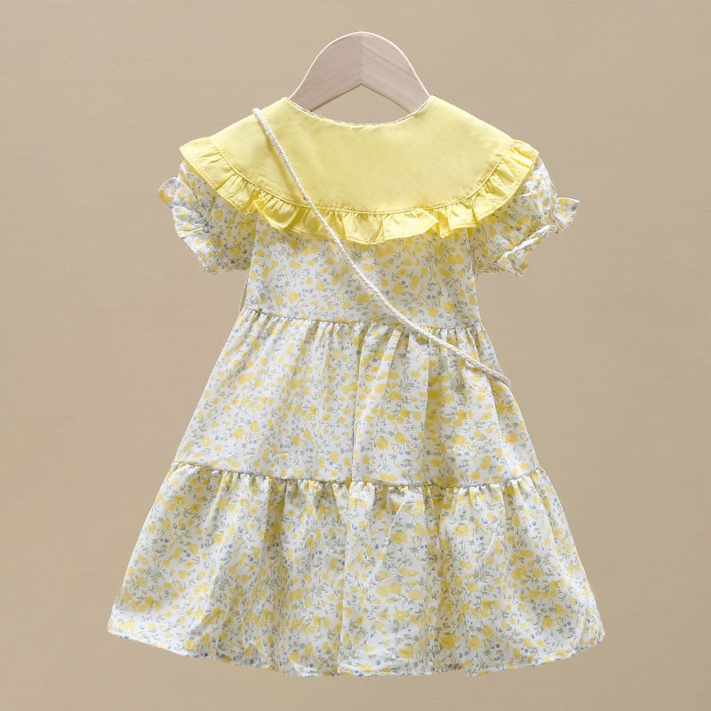 2PCS Summer Yellow Floral Chil - đánh giá và giá Sundress Midi Floral