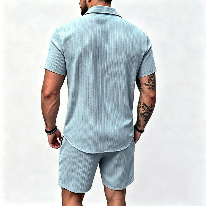 2026 New Men Vertical Wrinkle  - đánh giá và giá Summer Clothing Beach