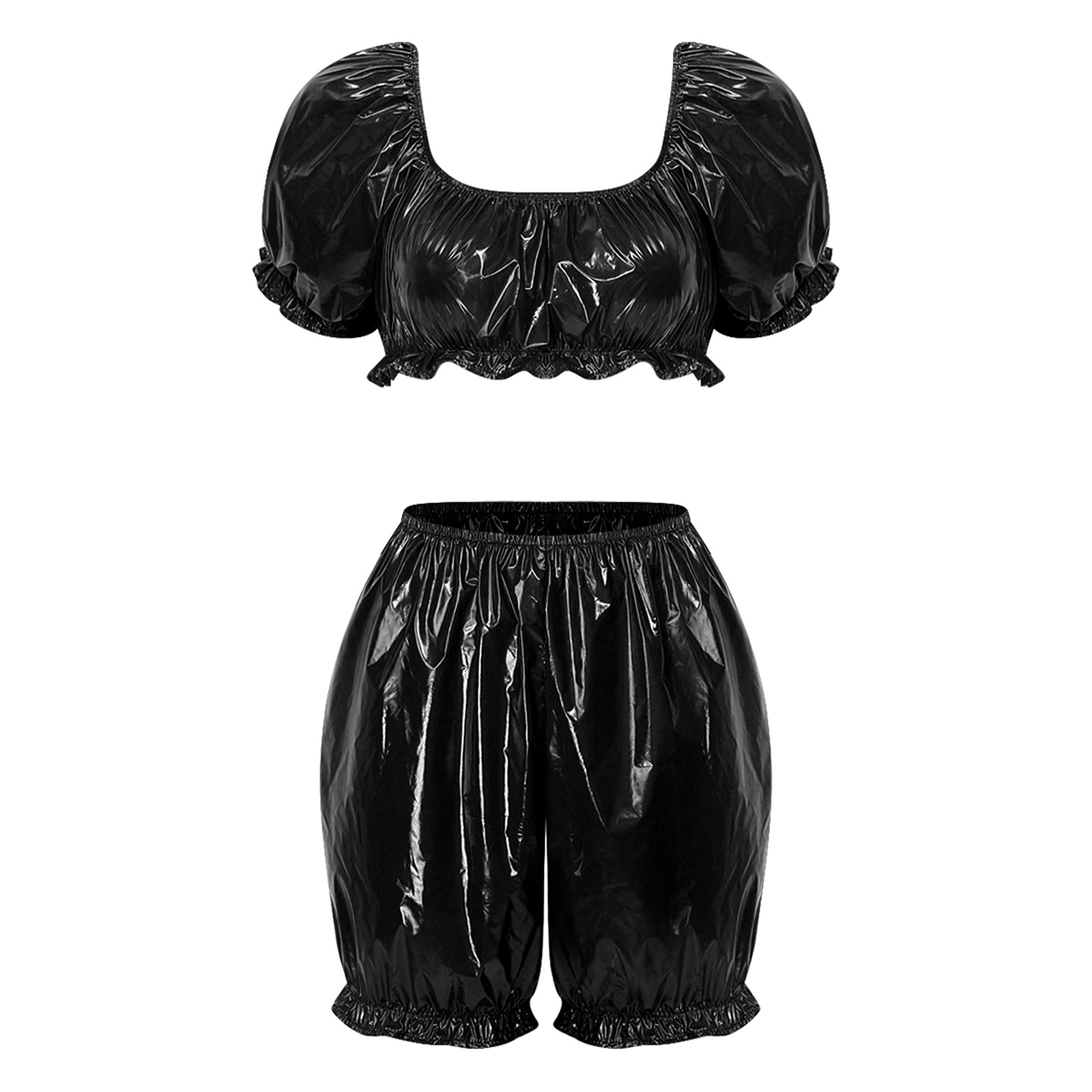 Womens Wet Look PU Leather Clu - đánh giá và giá Summer Clothing For Petite Women