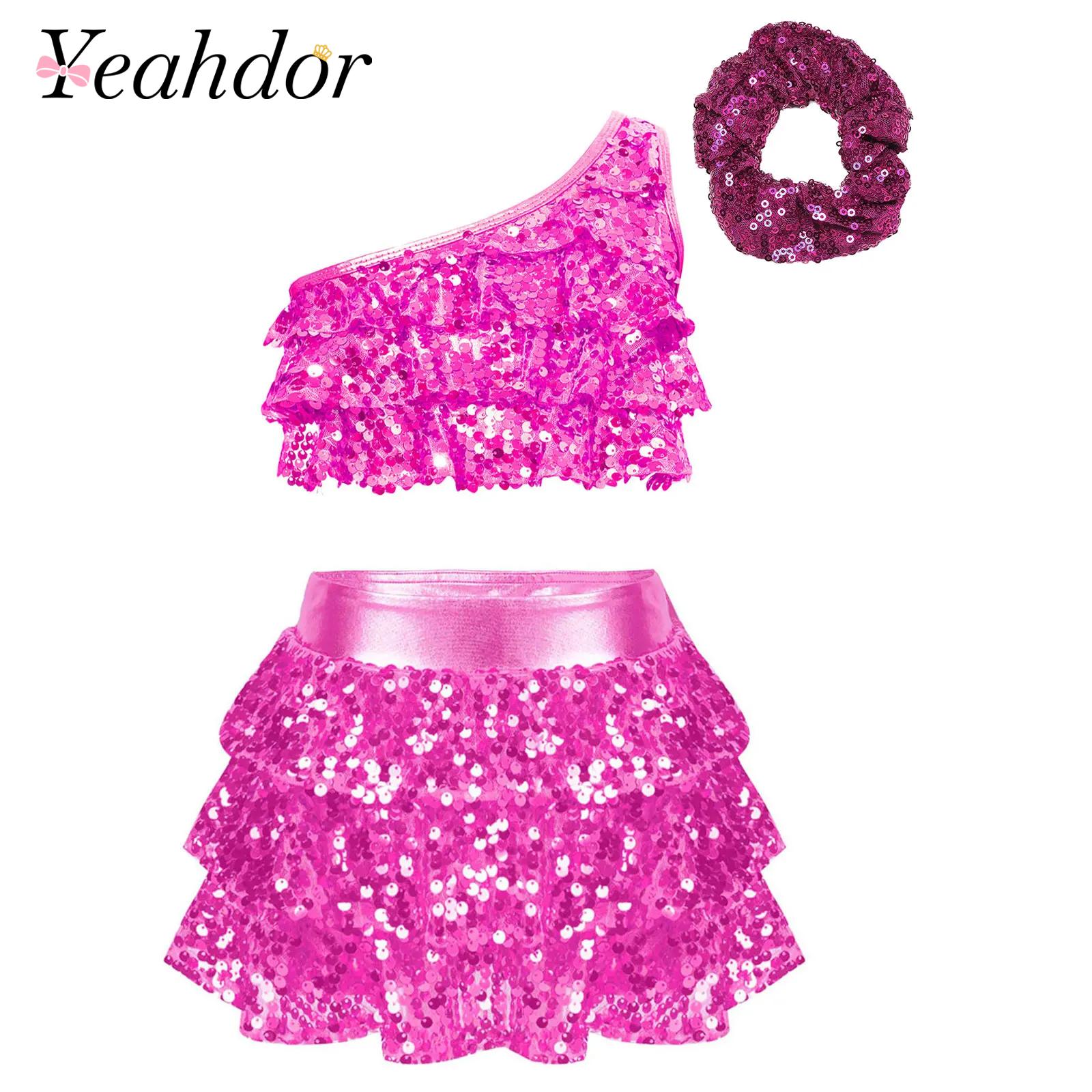 Kids Girls Shiny Sequins Latin - đánh giá và giá Summer Kids Clothing