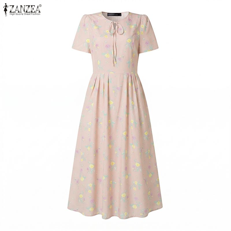 ZANZEA Summer Beach Sundress B - đánh giá và giá Sundress Midi Floral